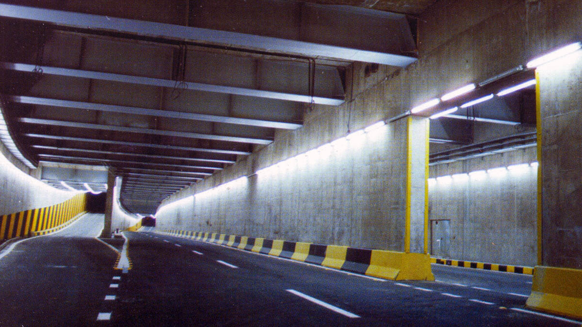 Amirkabir Underpass Bridge and Commercial Buildings